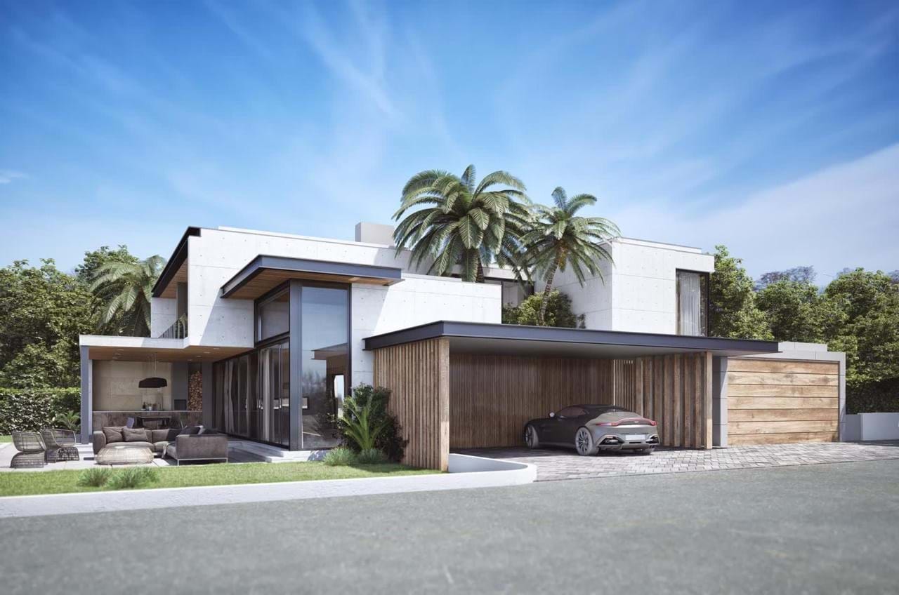 Luxury 6-Suite Contemporary Villa with Pool and Sintra Mountain Views in Areia, Cascais