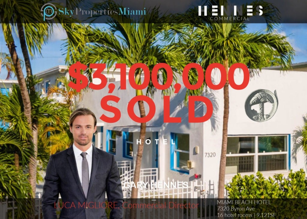 Miami Beach Hotel Sells: Luca Migliore Sells North Beach Suite Hotel at $3,100,000