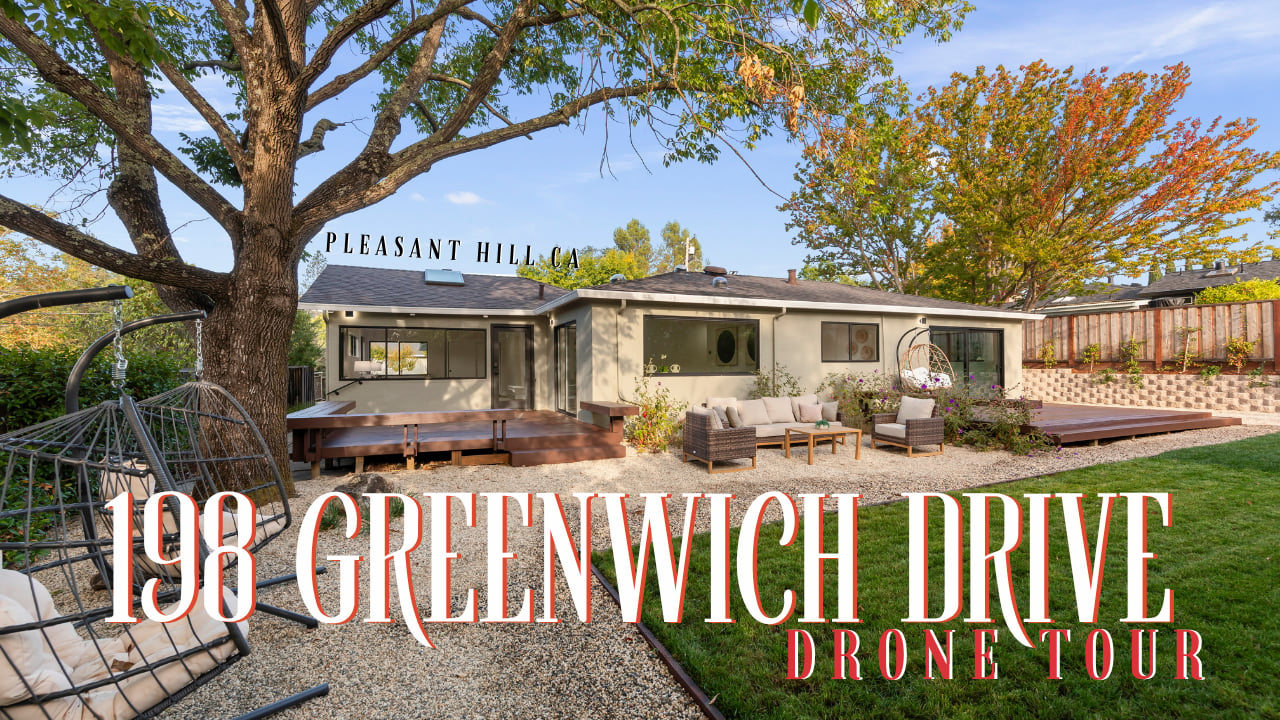 Drone Tour: A Uniquely Reimagined Hillsdale Property in Pleasant Hill, CA