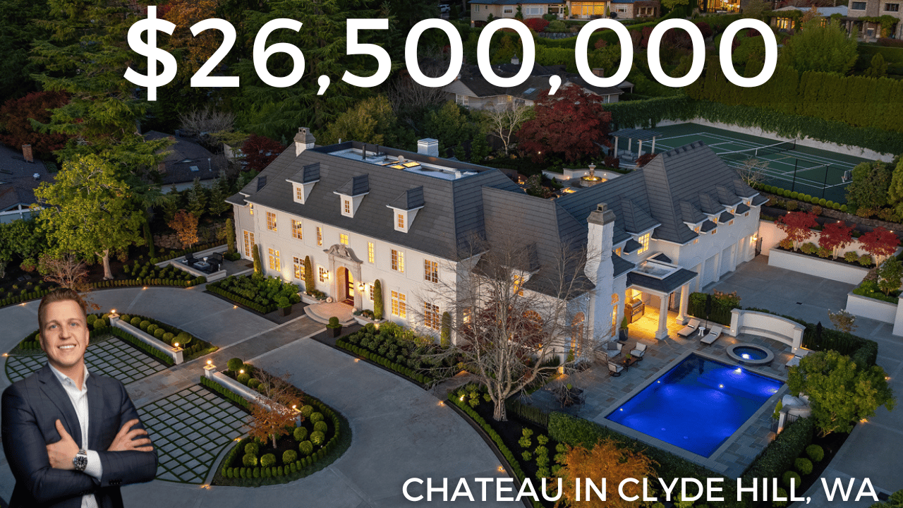 Touring a $26,500,000 Modern Chateau in Clyde Hill, WA | Mansion Tour