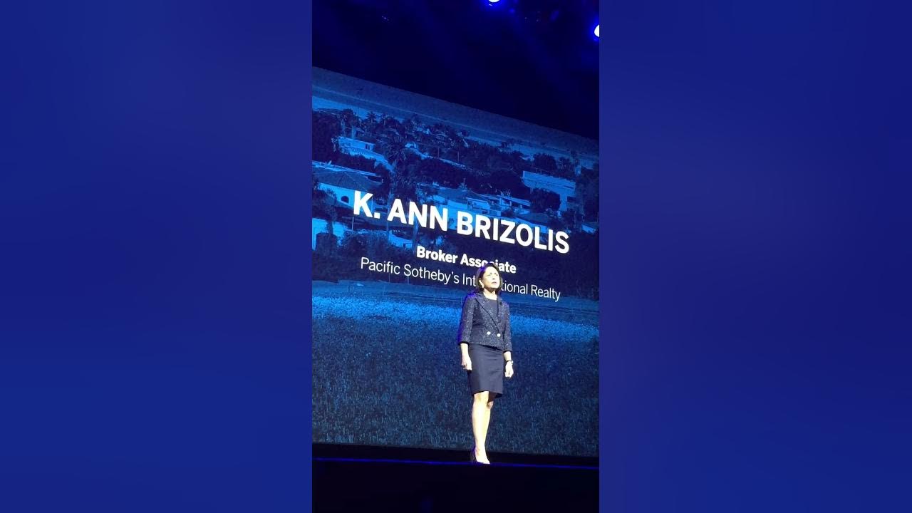 K. Ann Brizolis from Rancho Santa Fe Speaks @ the Global Networking Event for Sotheby's Int'l Realty