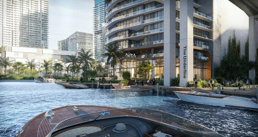 Newgard Group and Two Roads Development Mark Major Construction Milestone at One Brickell Riverfront With Installation of Architectural Crowns
