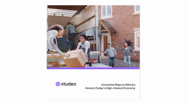 Animated preview of interactive storybook showing innovative ways to afford a home in Oregon’s high-interest mortgage market