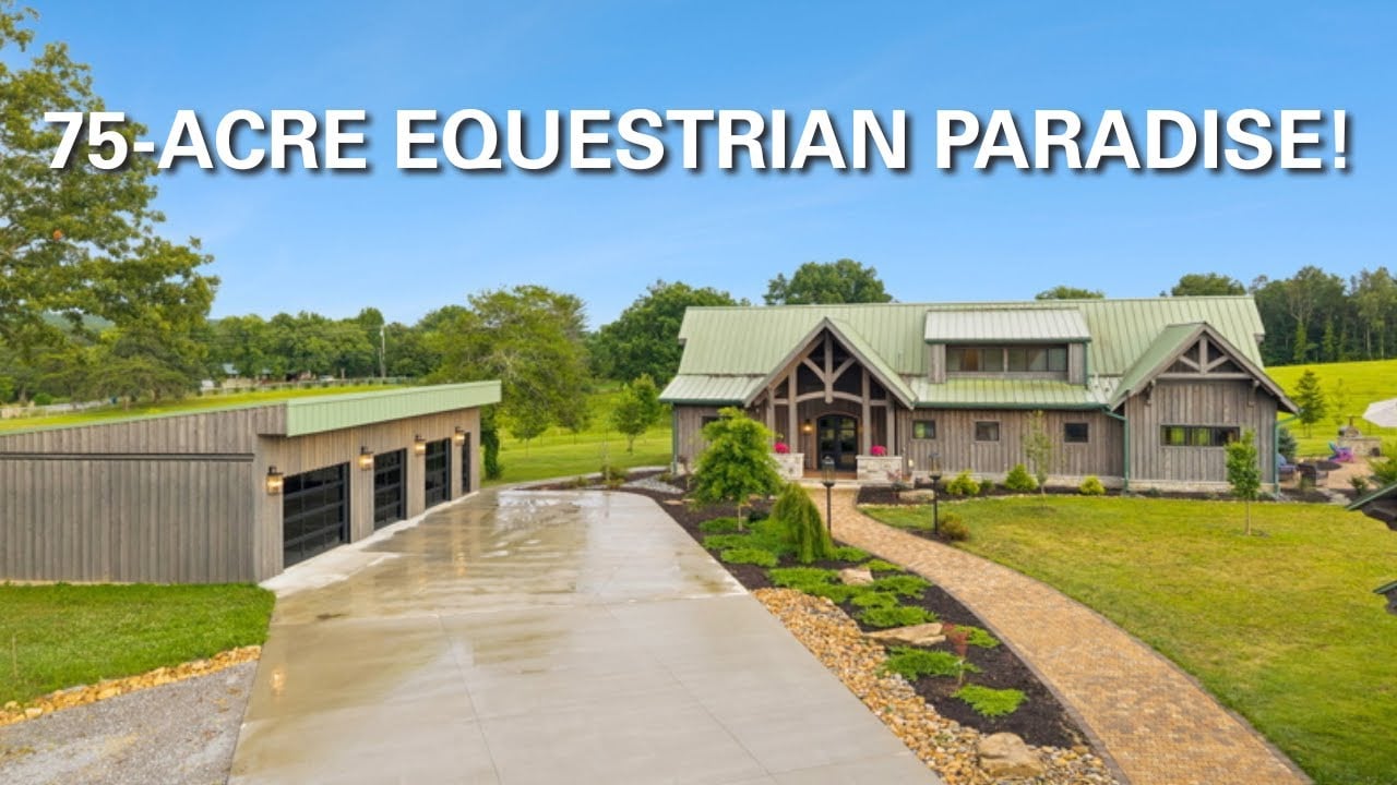 Your Dream Horse Farm in Tennessee | 75 Acres with Luxury Timber Frame Home