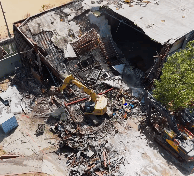 Palisades Rec Center Demolition Began