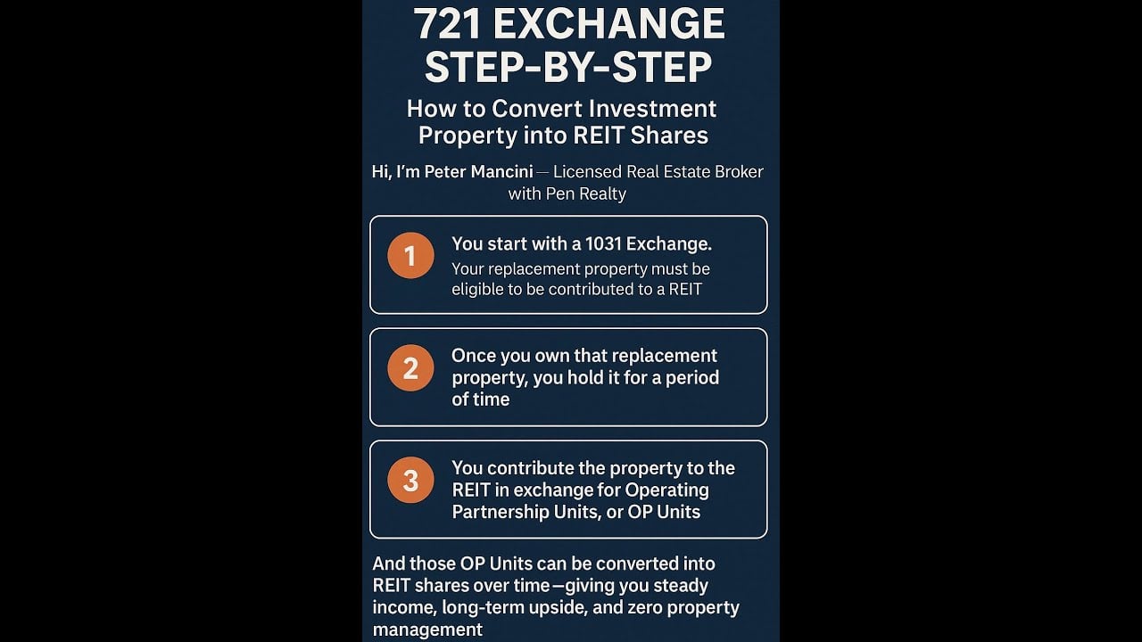721 Exchange Step-by-Step | How to Convert Investment Property into REIT Shares