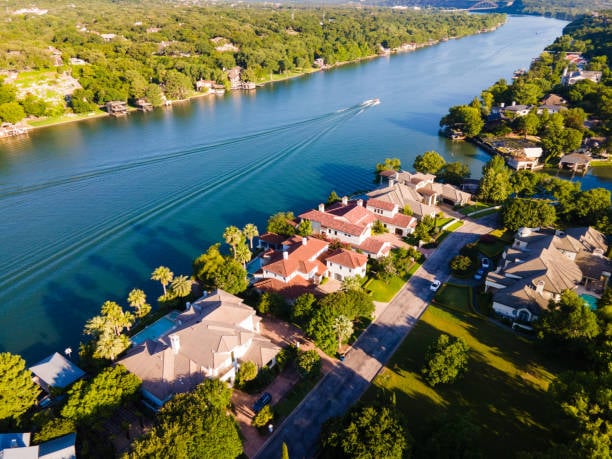 Lake Austin in Westlake TX