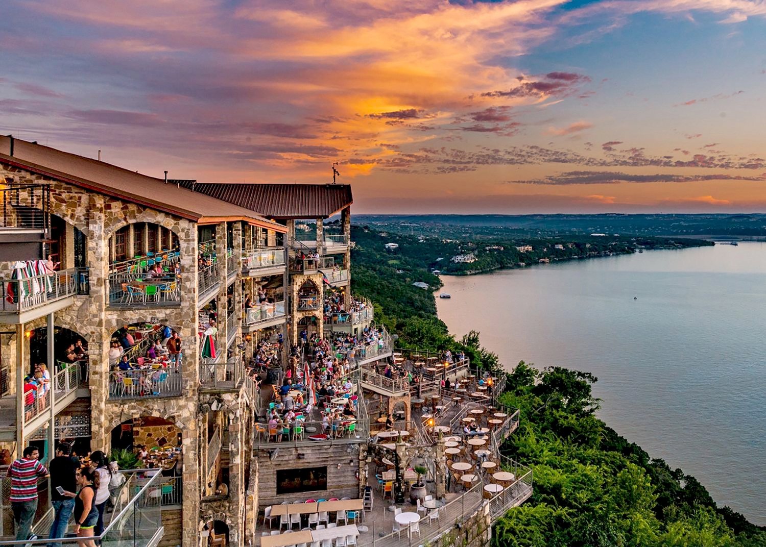 Guest houses with green lawn