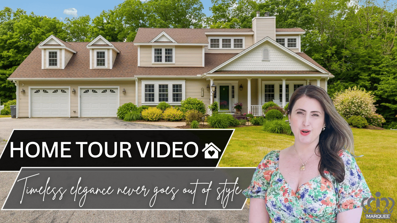 CONNECTICUT HOME TOUR ~ SET ON 4 MANICURED ACRES AND WALKING DISTANCE TO LAKE CHAFFEE.