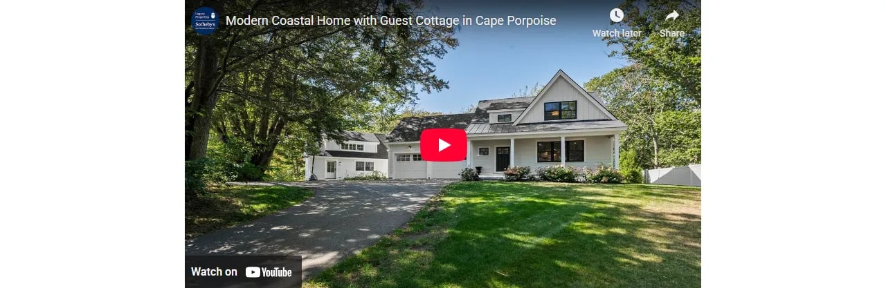Modern Coastal Home with Guest Cottage in Cape Porpoise