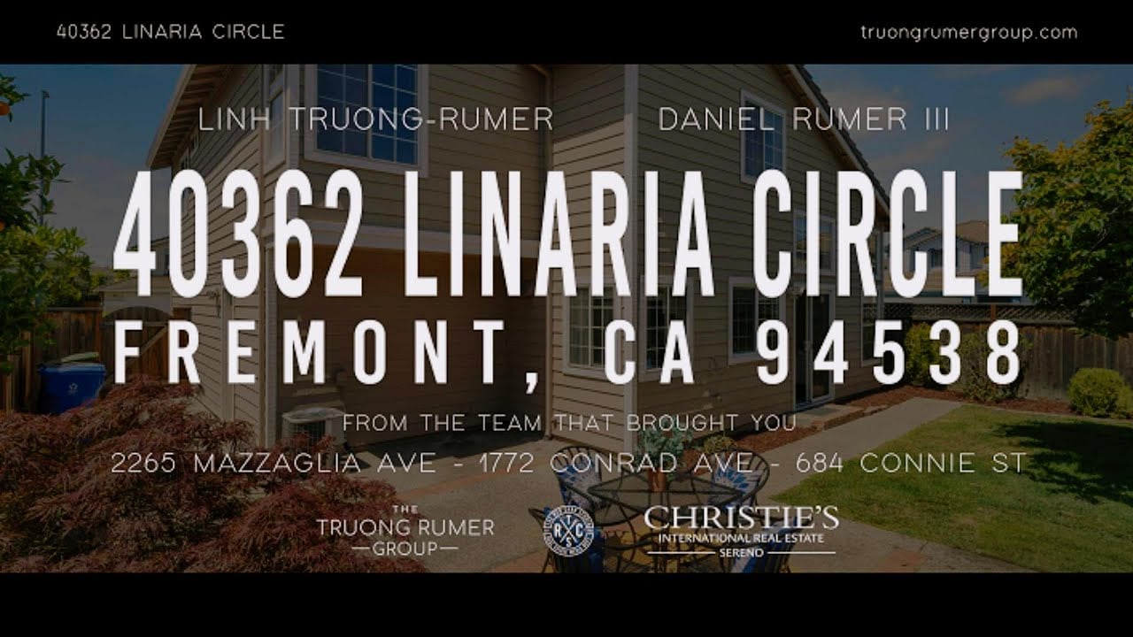 TRG - LINARIA CIR - NEW LISTING - FREMONT,CA  4K