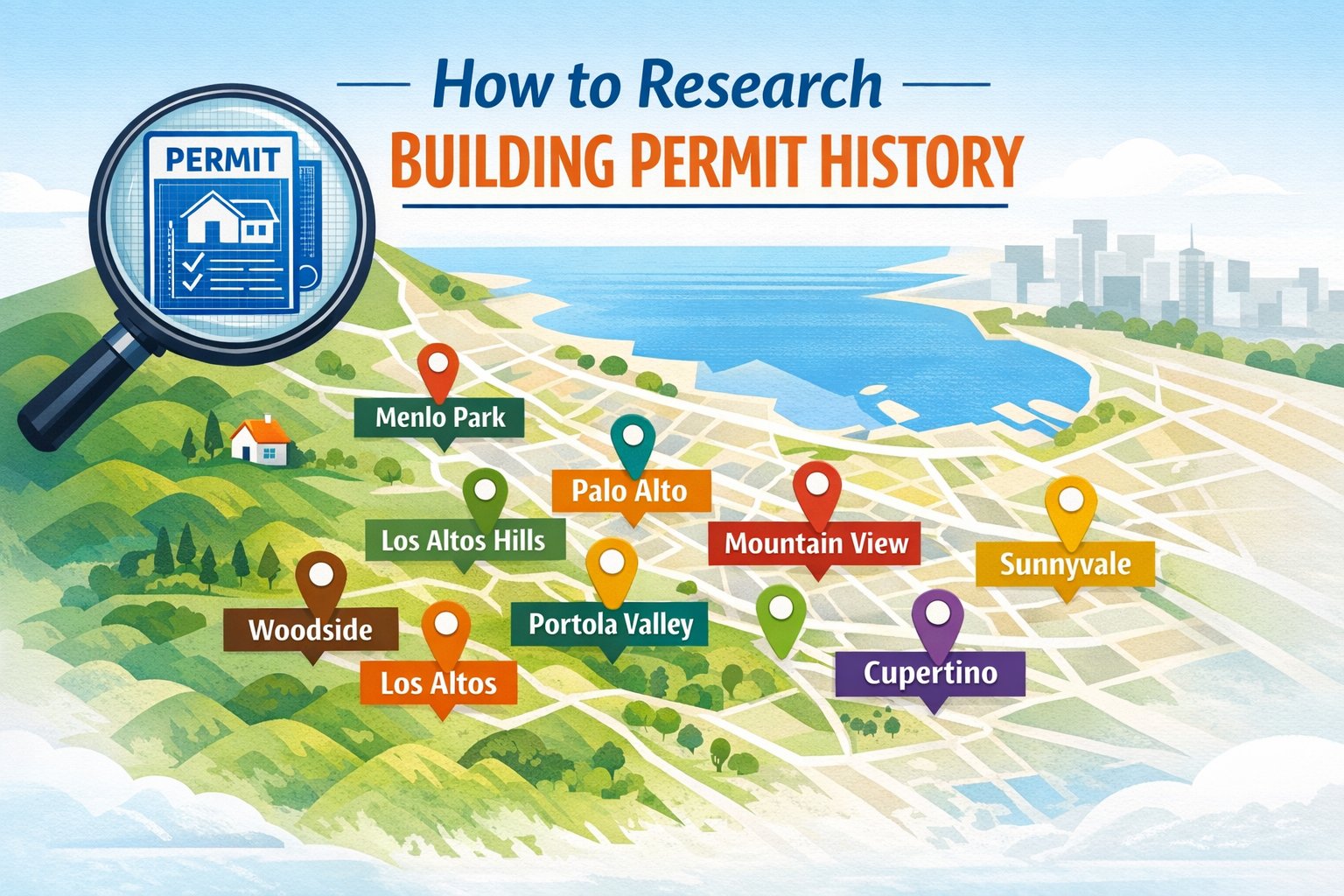 Building Permit History Search Guide (2026): How to Look Up Permits Online in Los Altos, Los Altos Hills, Palo Alto, Mountain View, Sunnyvale, Cupertino, Menlo Park, Woodside & Portola Valley