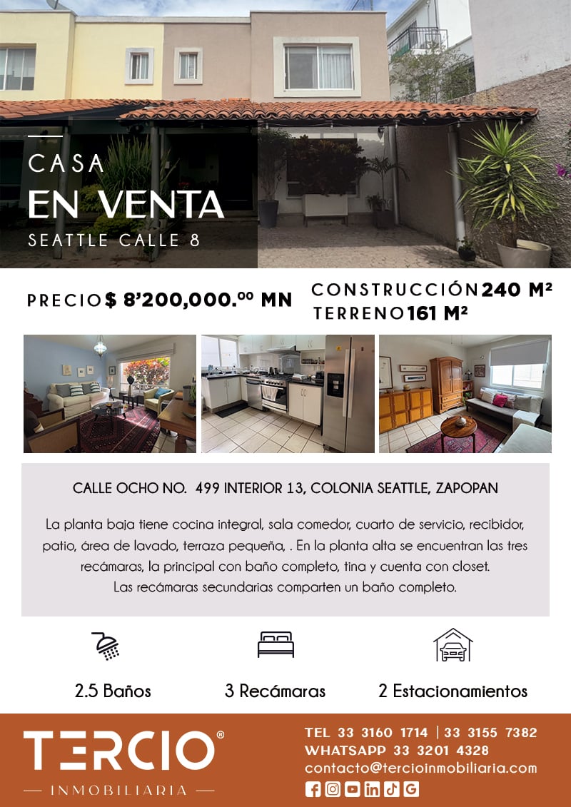Casa 8 en Venta en Col. Seattle $8'200,000.00 MN