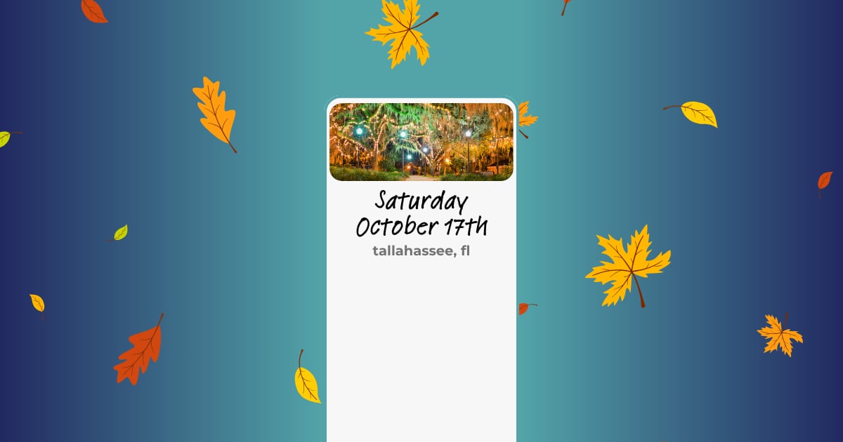saturday, october 17th events in tallahassee florida