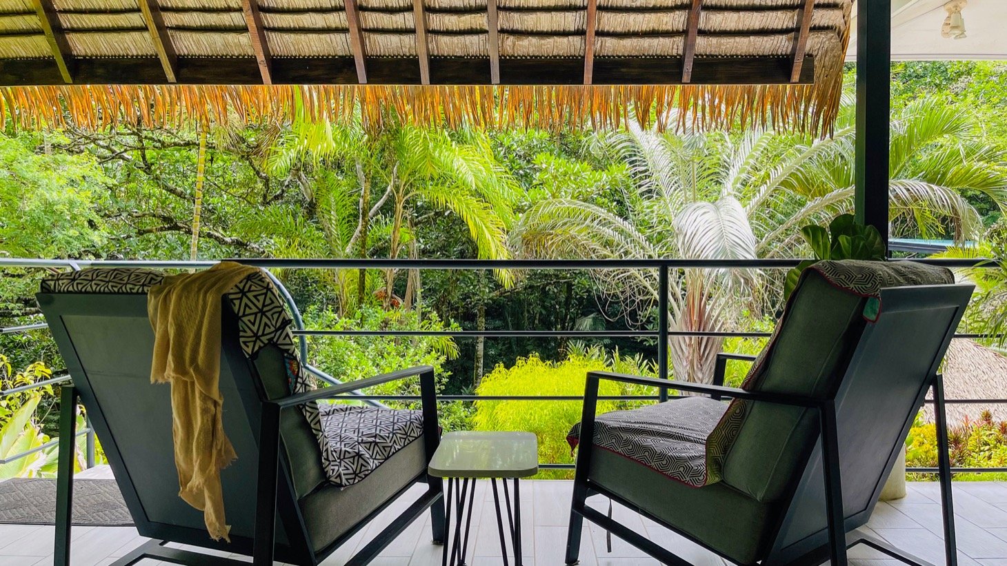 Modern House For Sale With Jungle View, Peaceful Stream, and Rental Cabins