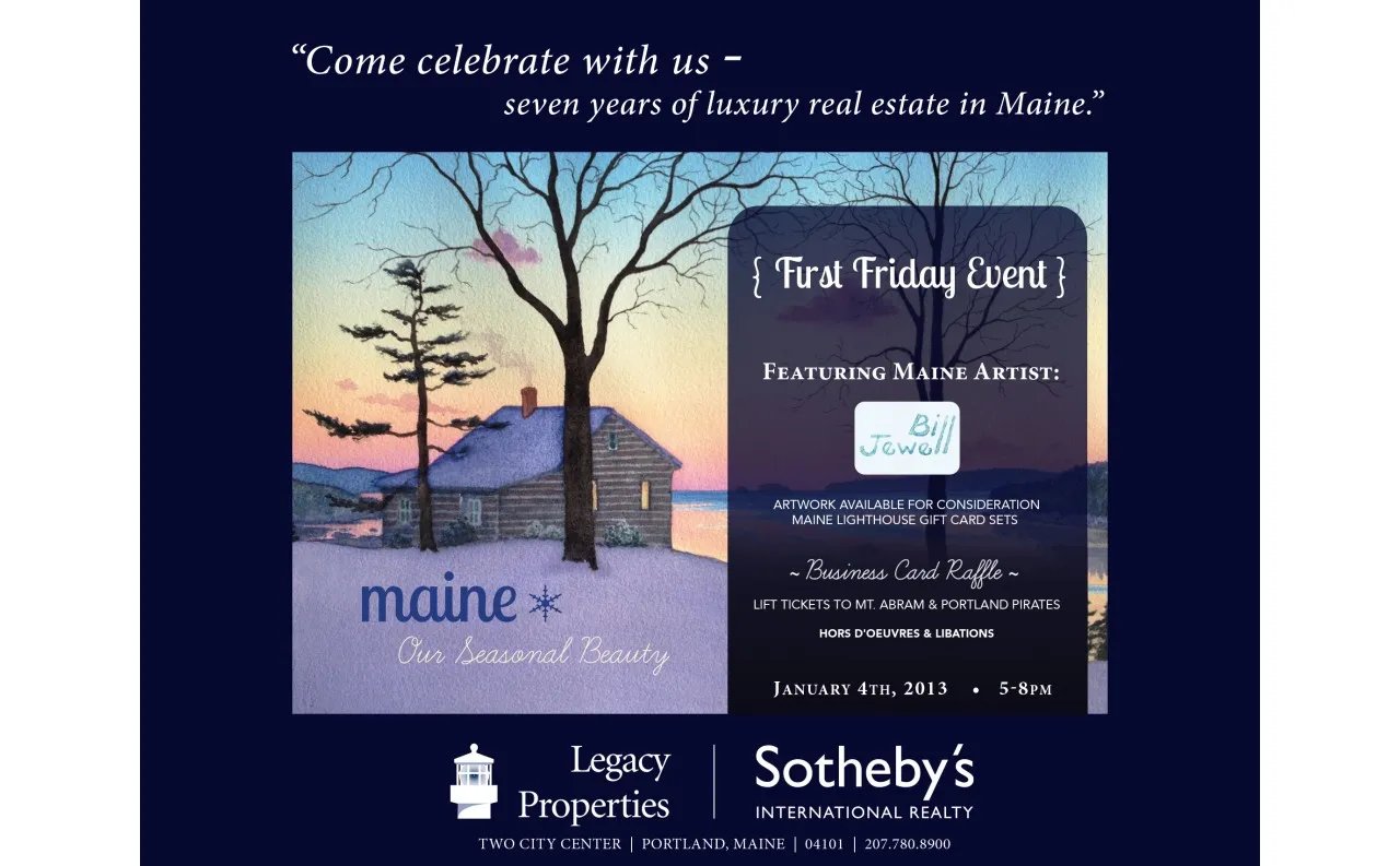 Legacy Properties Sotheby’s International Realty Presents Maine Artist, Bill Jewell