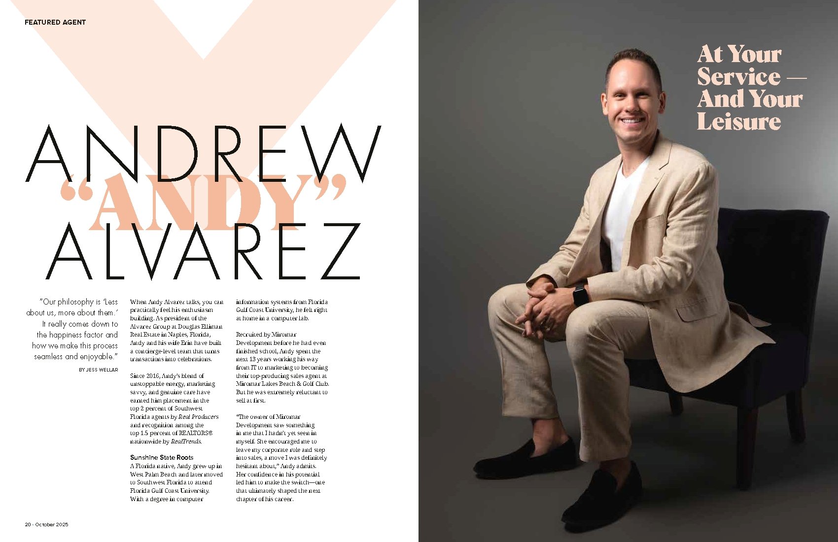 Andrew Alvarez Featured Spread in Fort Myers Real Producers