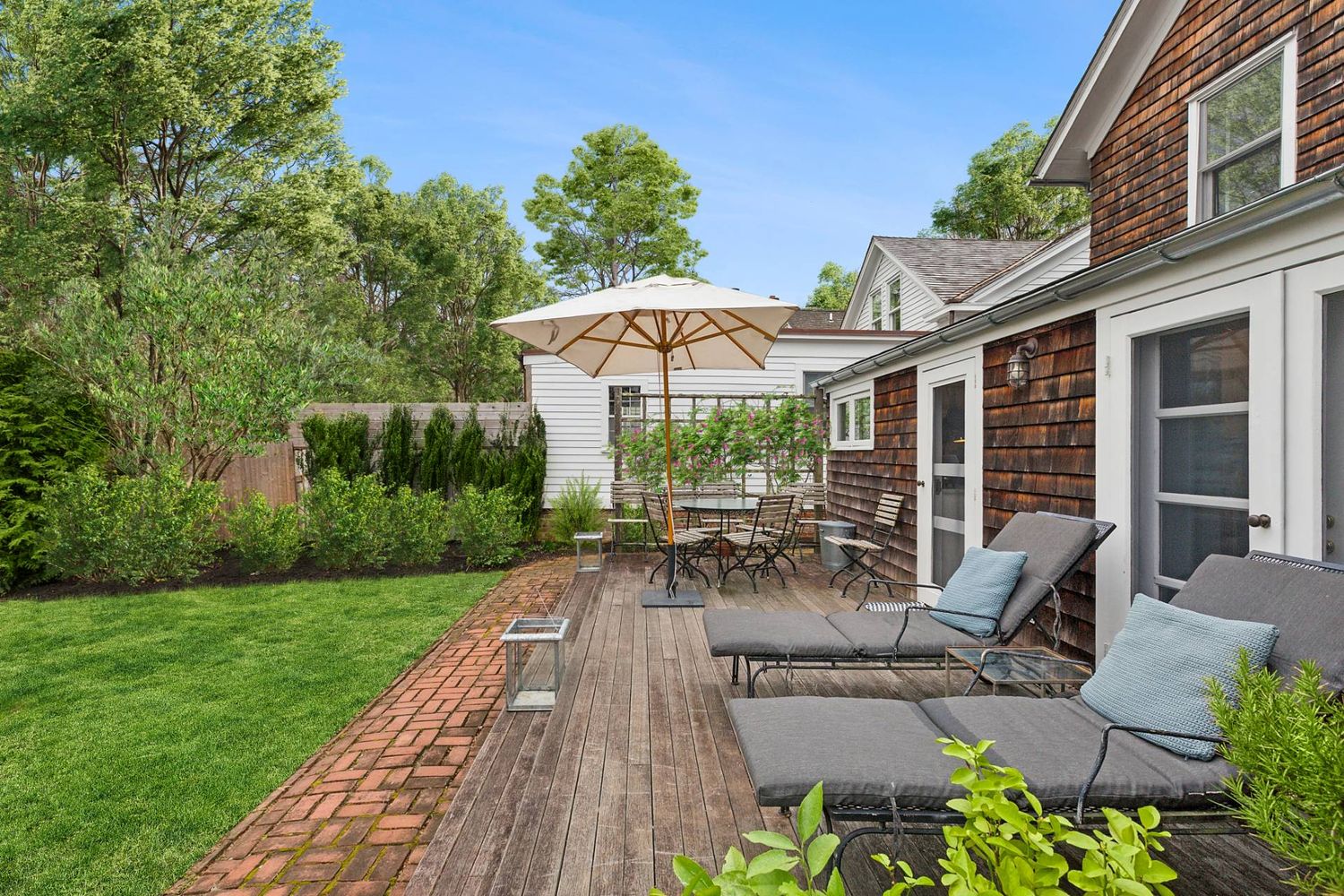 Circa 1900 Cedar-Shingled Historic Home with Designer Upgrades & a Fab Yard
