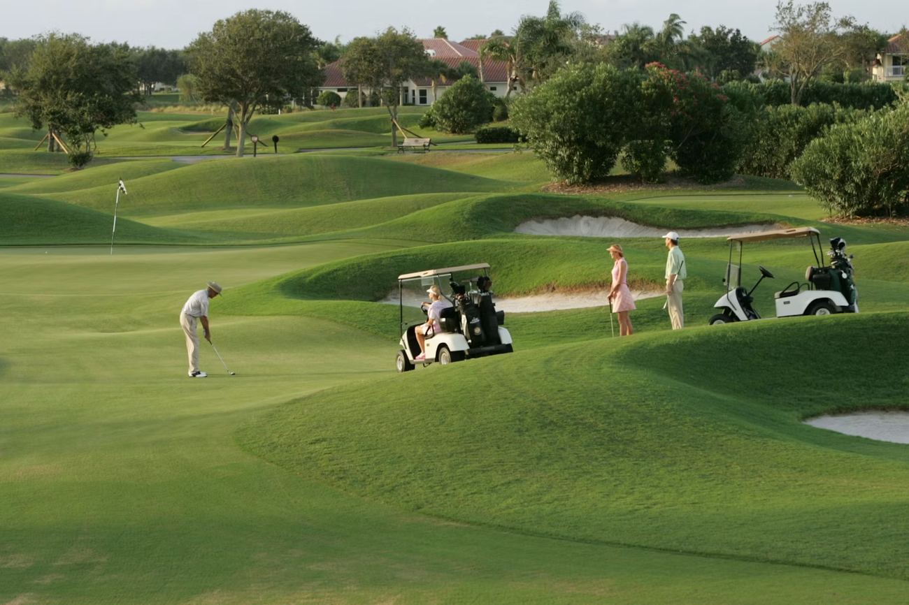 Foursome on the tee at Grand Harbor Golf and Beach Club, Vero Beach