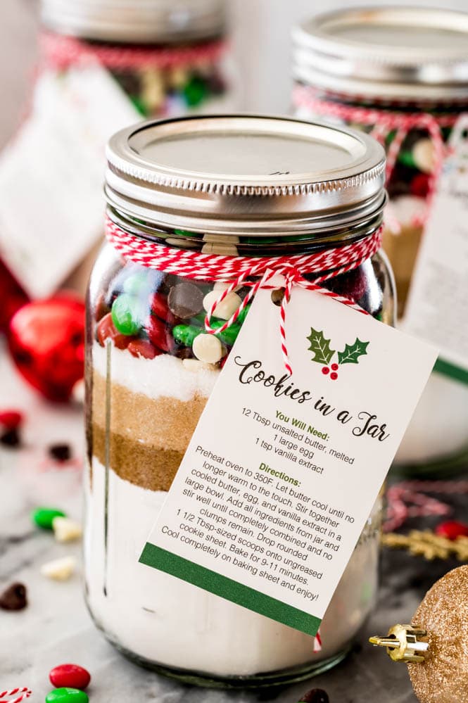 Cookie mix in a jar holiday client gifts