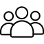 Three-person group icon