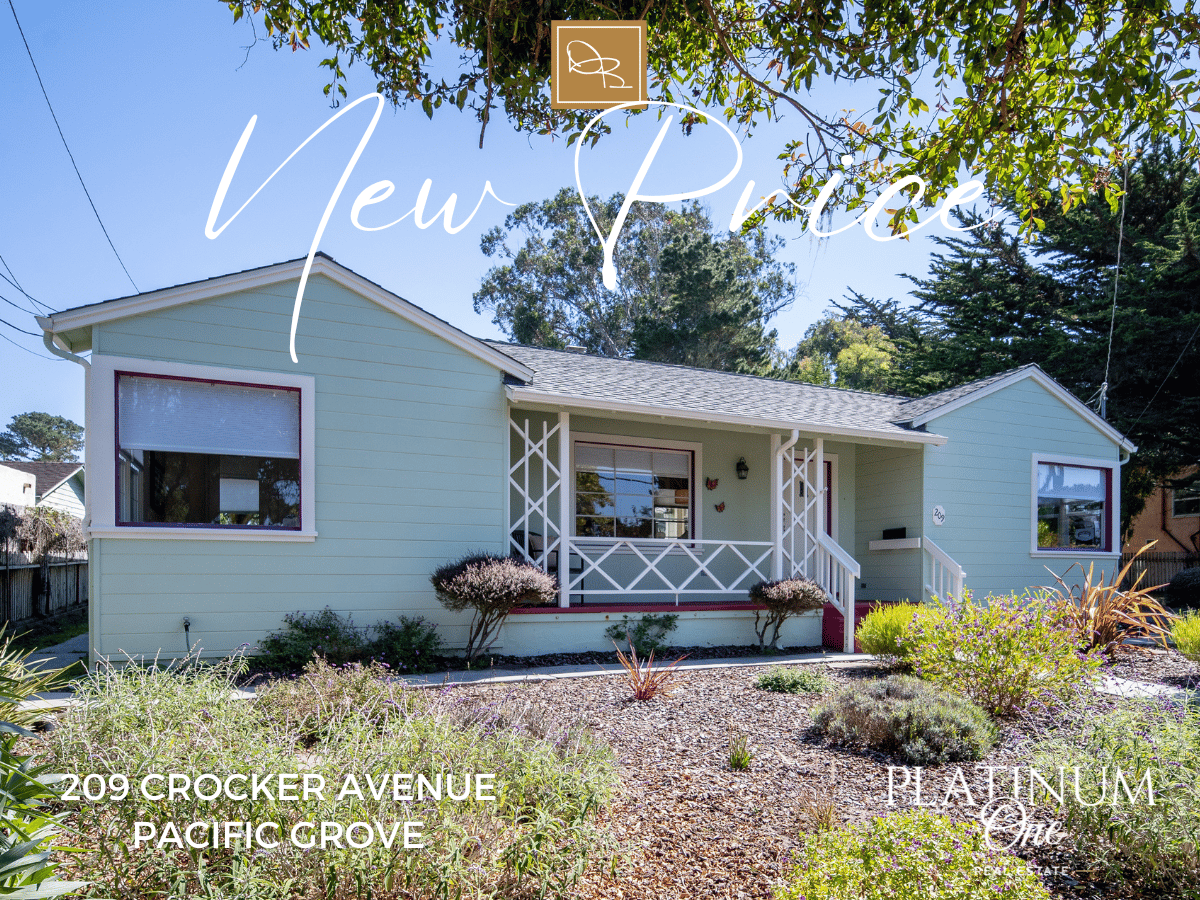 NEW PRICE | 209 Crocker Avenue, Pacific Grove