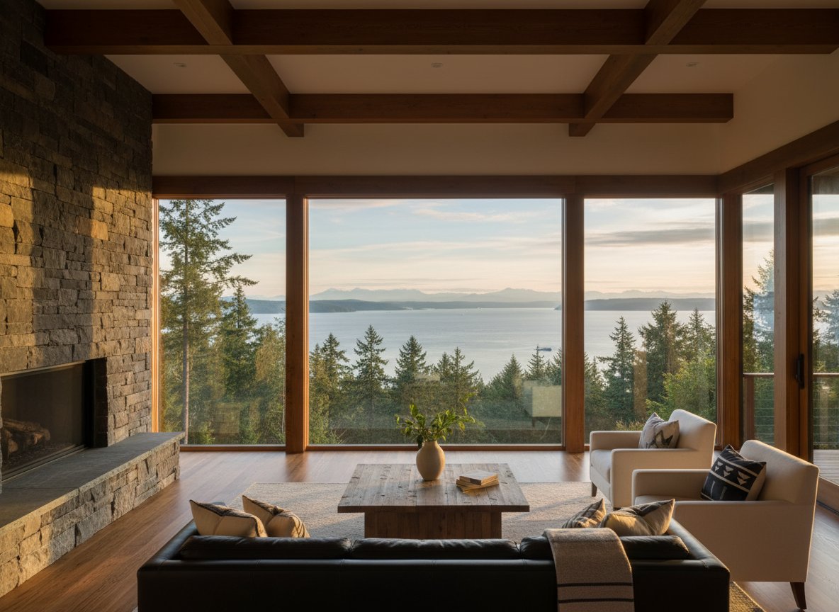 Pacific Northwest Home with View of Gig Harbor Sound