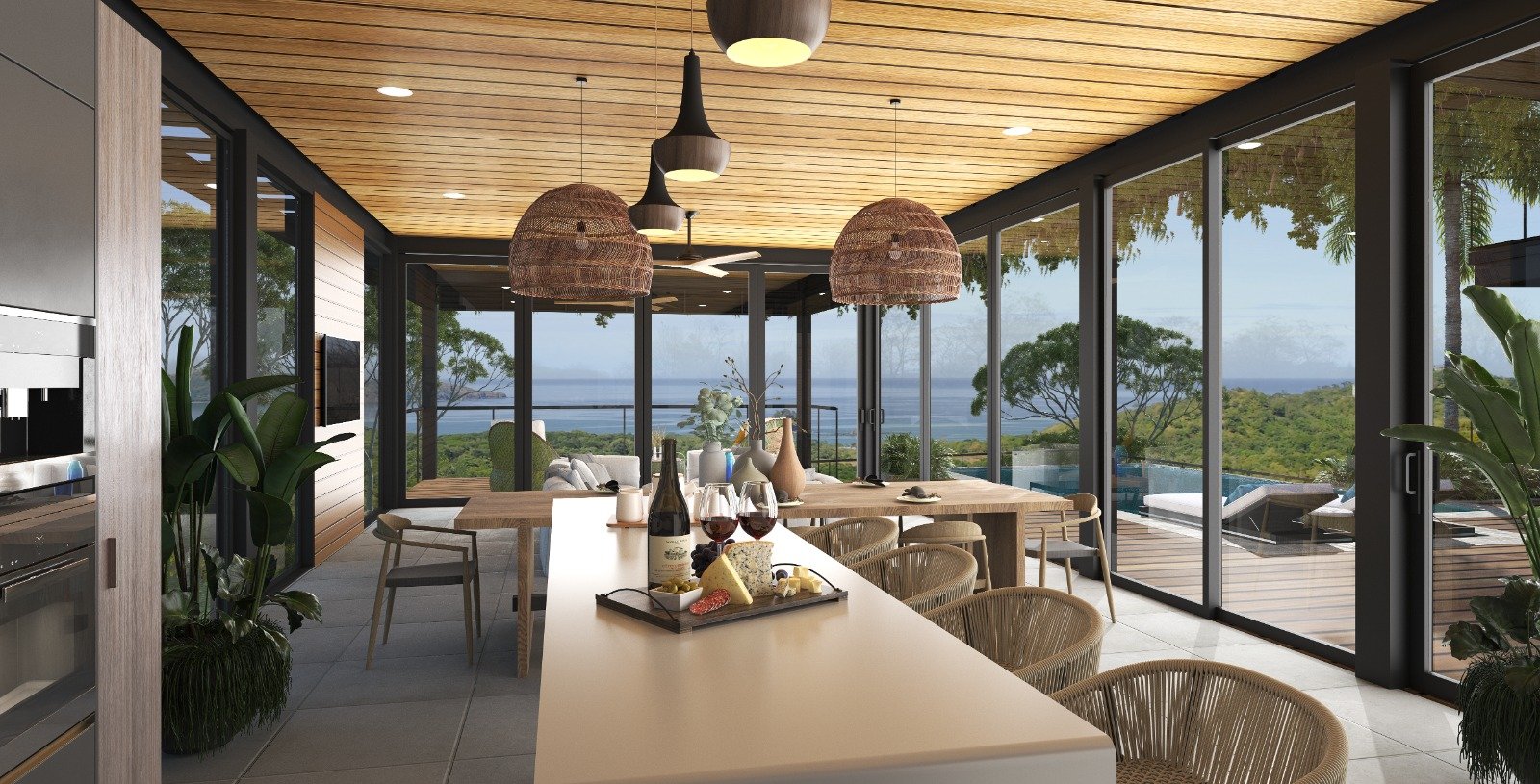 Casa Caoba | 6-Bedroom Luxury Hilltop Home with Panoramic Ocean Views in Tamarindo!