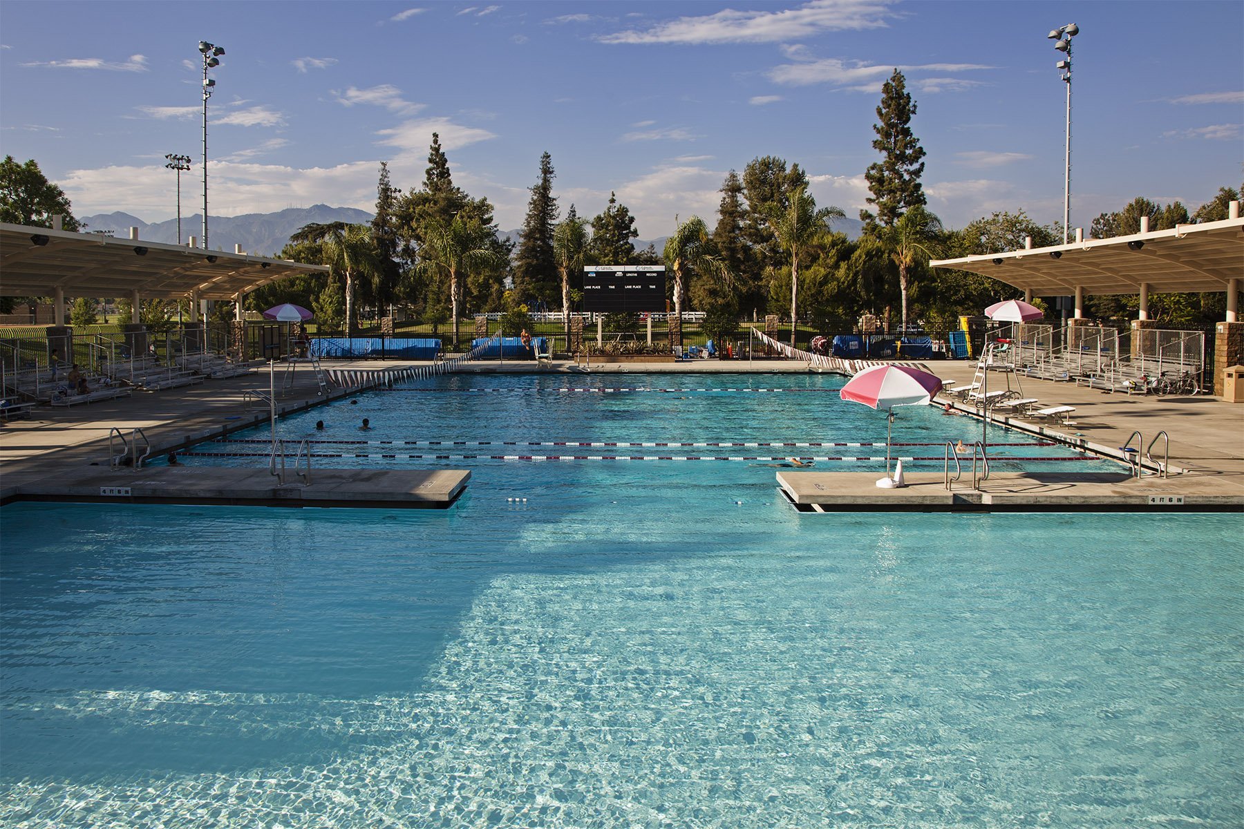 Competition pool at the Rosemead Aquatic Center