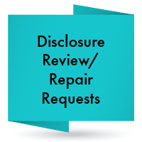 Disclosure review and repair requests