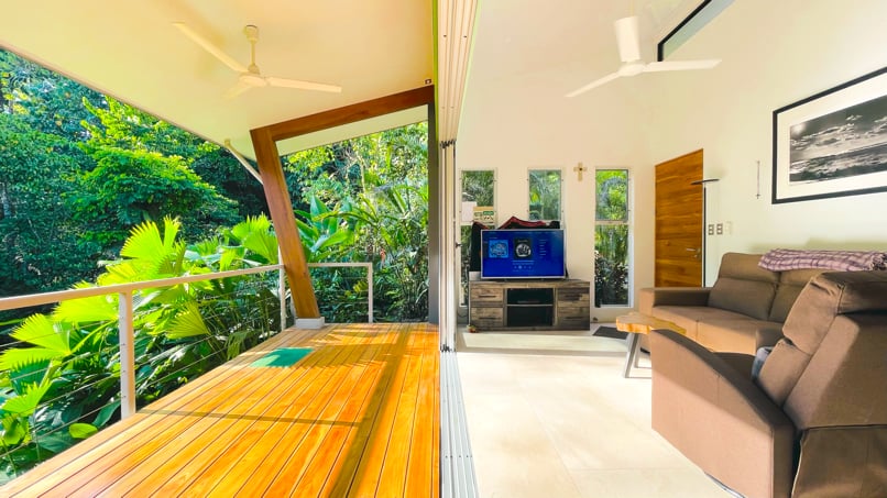 Riverside Jungle House with Waterfall Views in Ojochal, Costa Rica