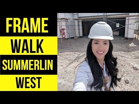 Summerlin New Construction Frame Walk | Crystal Canyon by Woodside