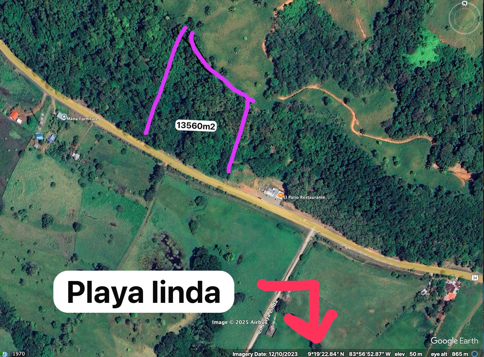 3.35 ACRES – Highway Front Commercial Property with Panoramic Ocean Views, 2 Minutes to Playa Linda!!!