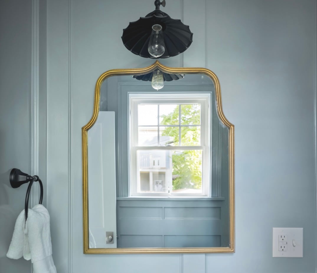 Gold Bathroom Mirrors That Look Custom (But Aren’t): Luxury Design for Less in Greater Boston