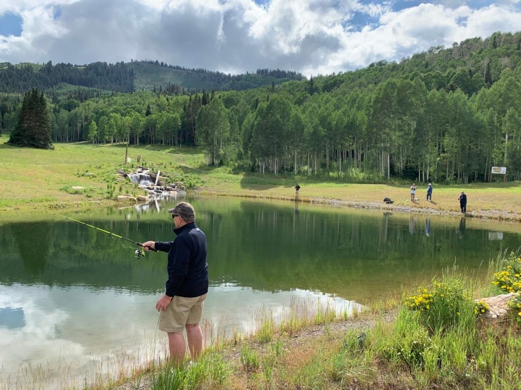 Fishing in The Colony at White Pine Canyon