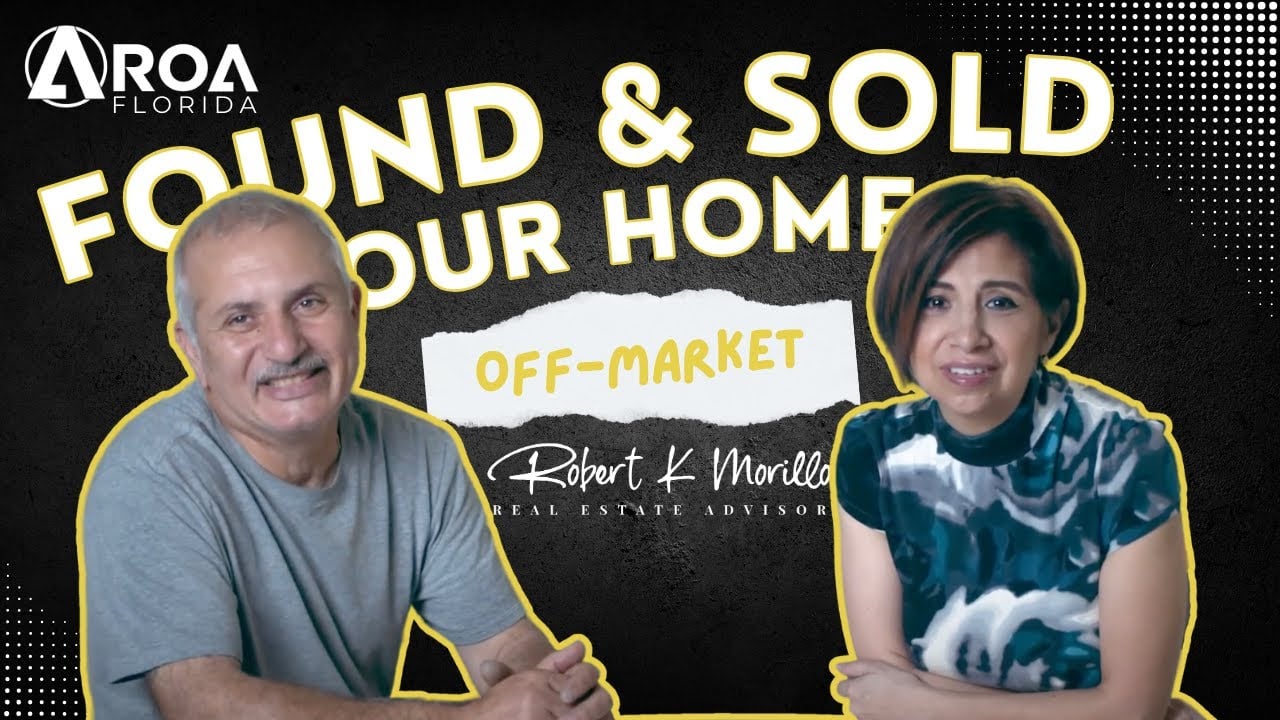 Sold Townhouse Off Market and Dream Home Found Off Market! | Robert Kenneth Morillo PA, Aroa Florida