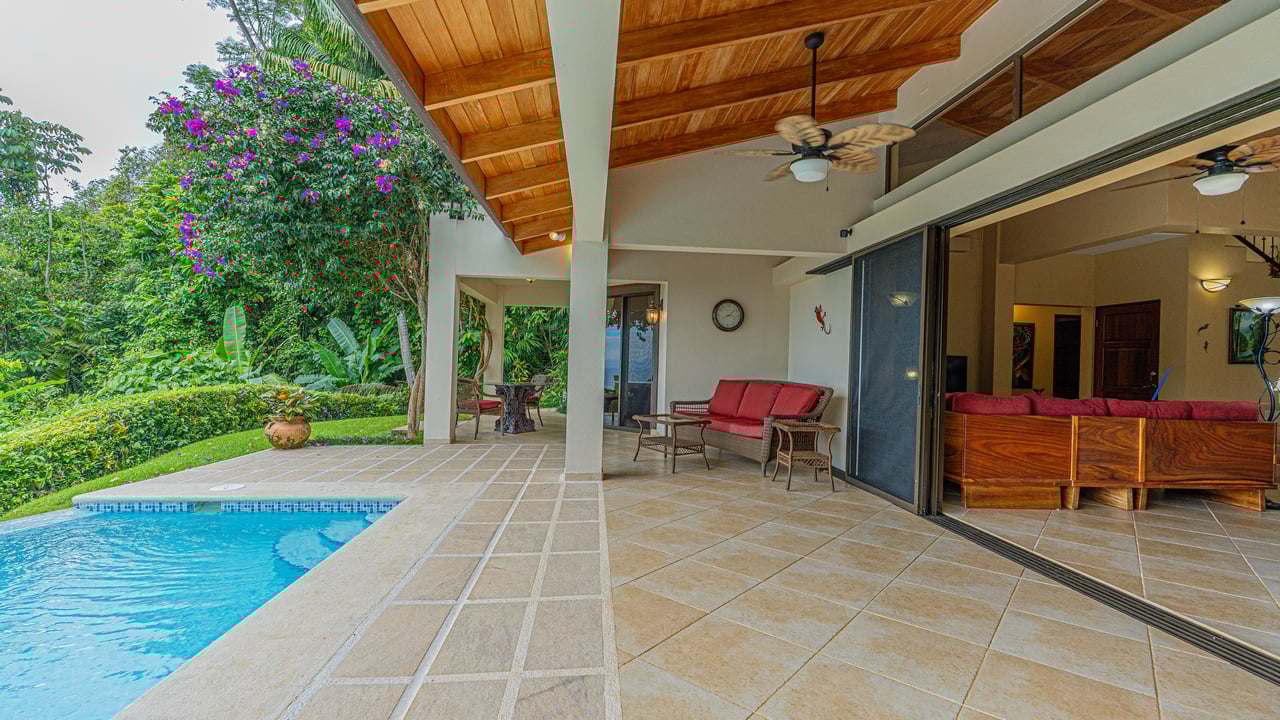 Private Luxury Villa with Whale Tail Ocean View Close to Downtown Uvita