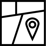 Map with a location pin