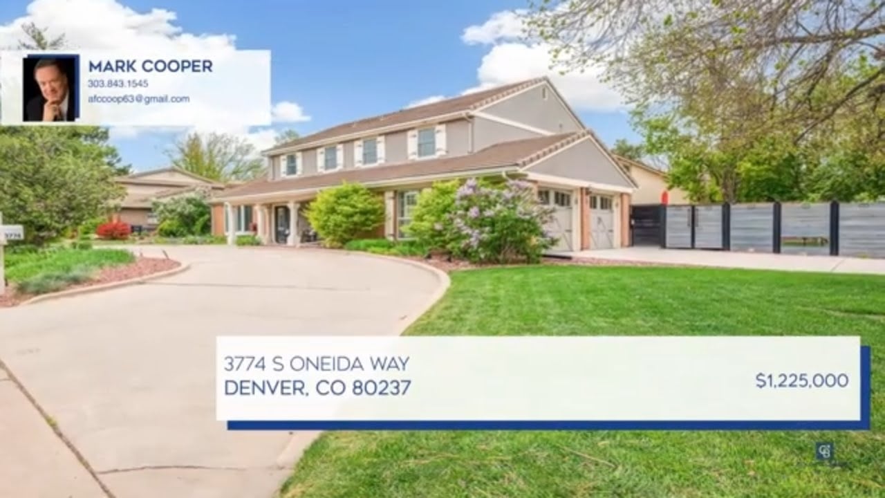 Mark Cooper Luxury Real Estate Presents: 3774 S Oneida Way Denver Co 80237