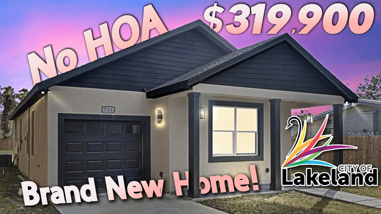  We Toured a No HOA Luxury New Home in Lakeland, Florida! | 35 Minutes to Downtown Tampa!