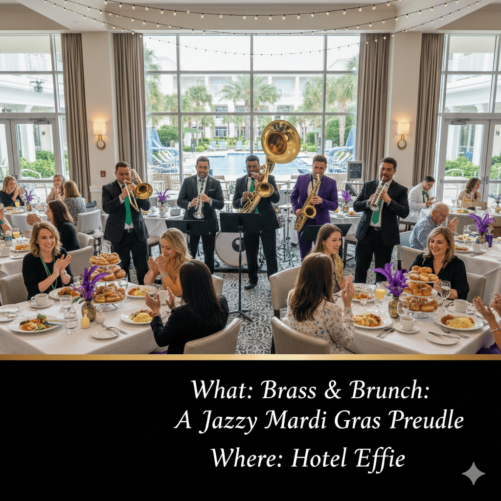 Brass & Brunch: A Jazzy Mardi Gras Prelude at Hotel Effie