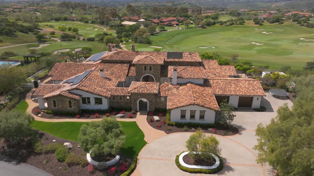 Explore this Luxurious $8.495M Home within Guard-Gated, Golf-Course Community of Santaluz