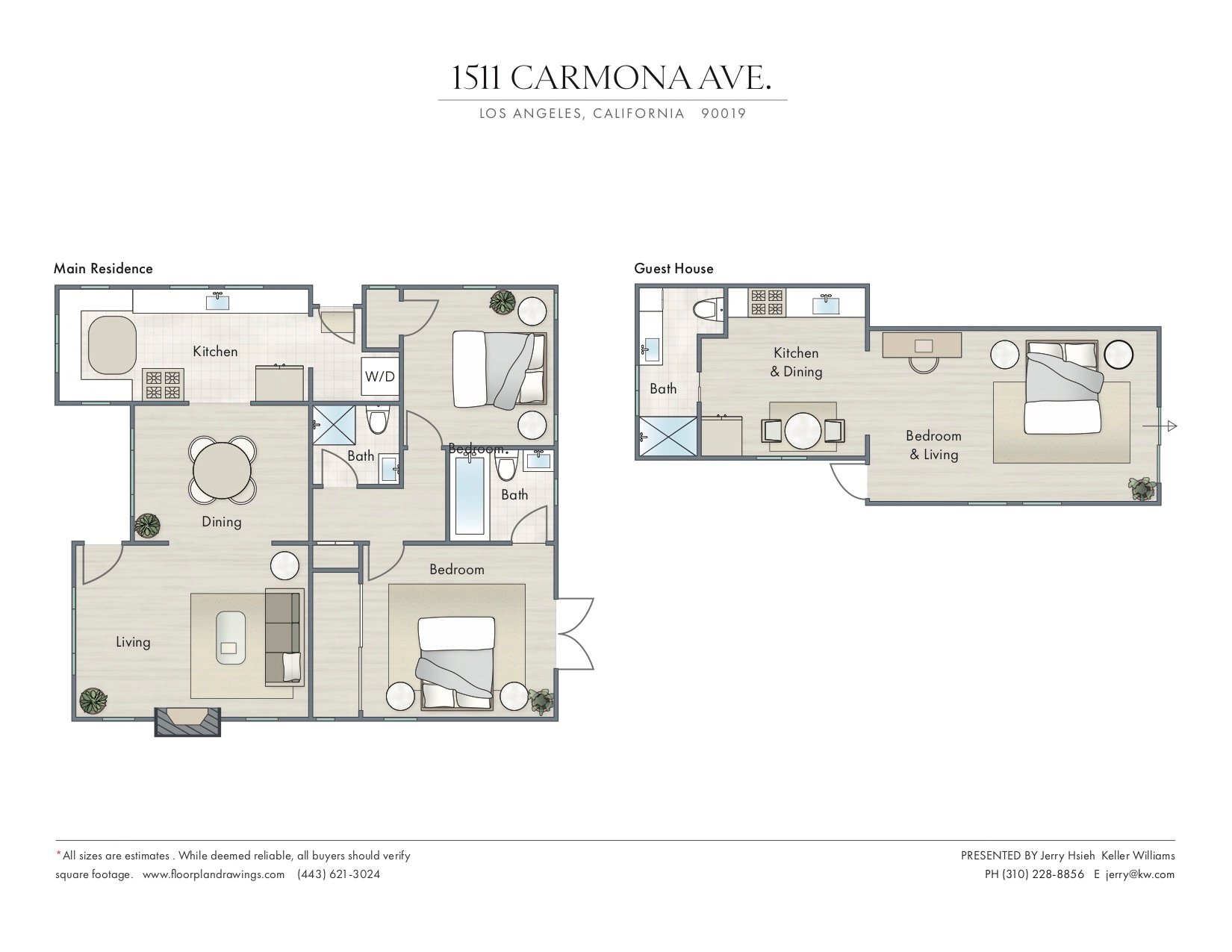 Re-imagined Quaint Country English with Guest House and Grand Rear Yard!