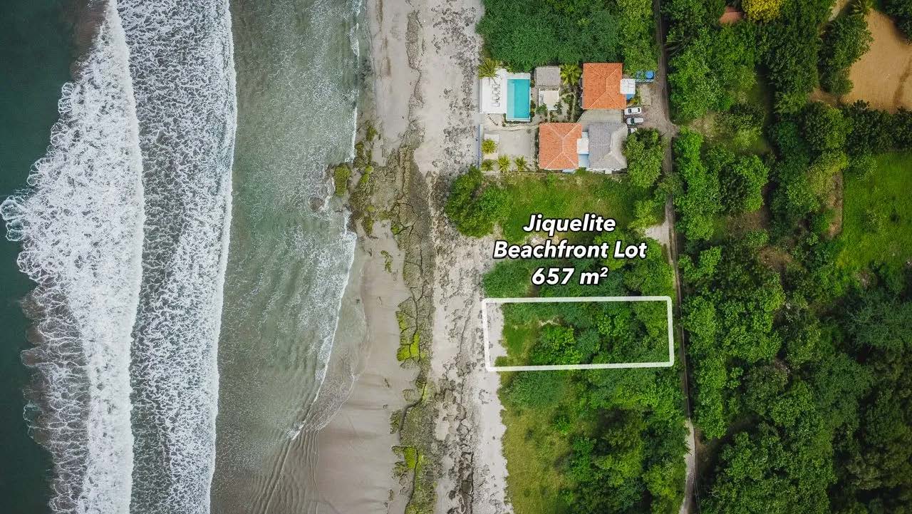 Beachfront Lot at Jiquelite Beach | Oceanfront Land