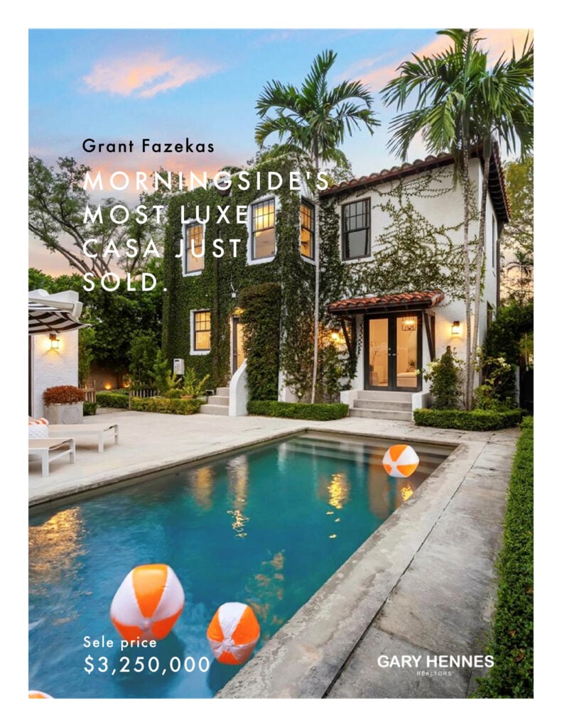 Morningside Stunner Sells at $3,250,000 by Our Own Grant Fazekas