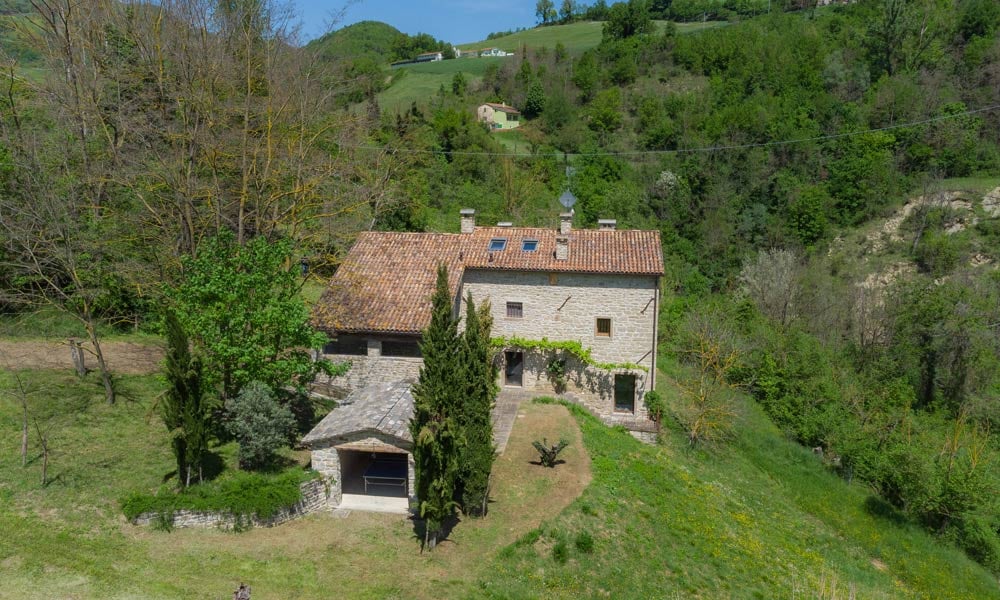 Stone Farmhouse Immersed In Nature