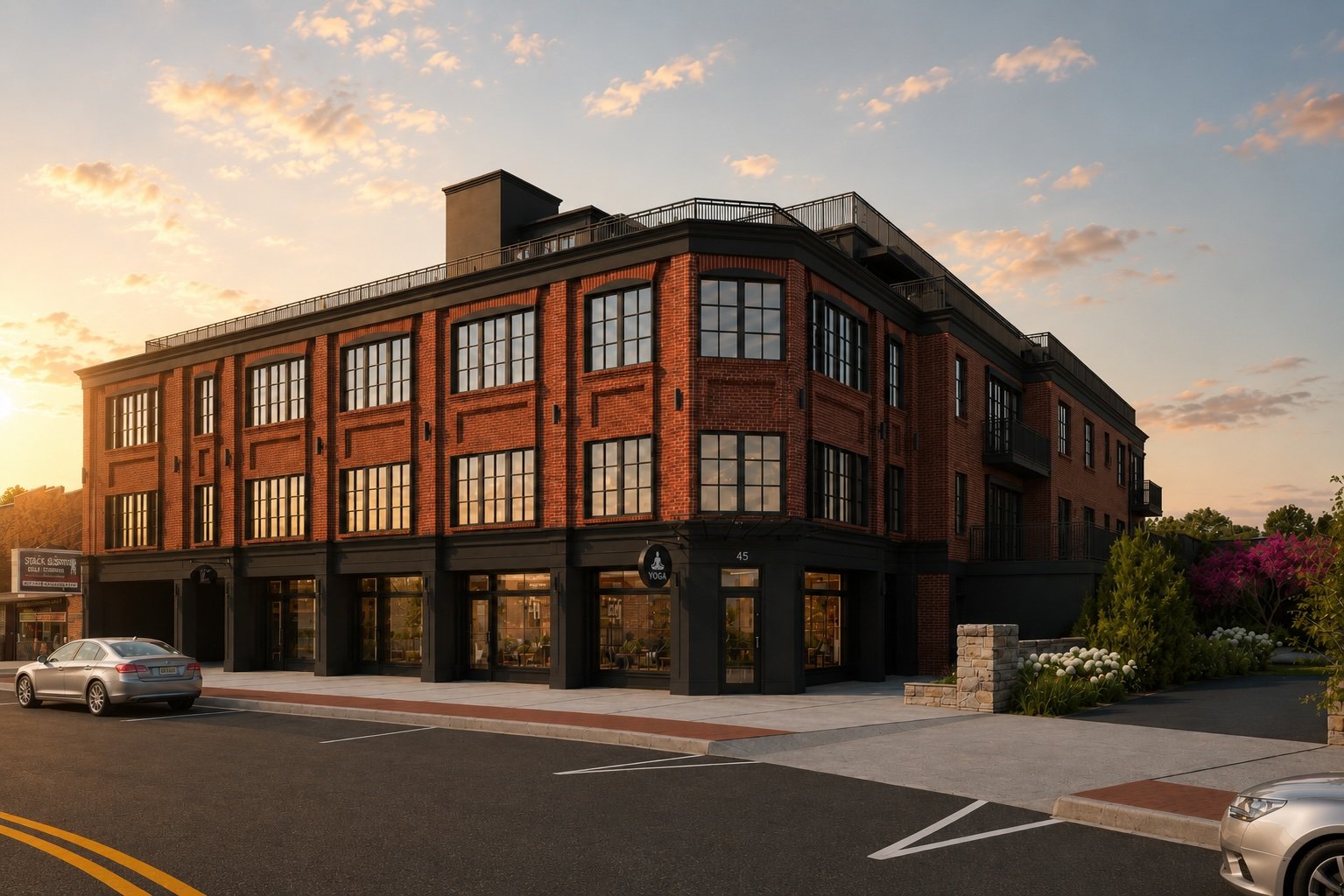 Exterior rendering of Cedar Commons