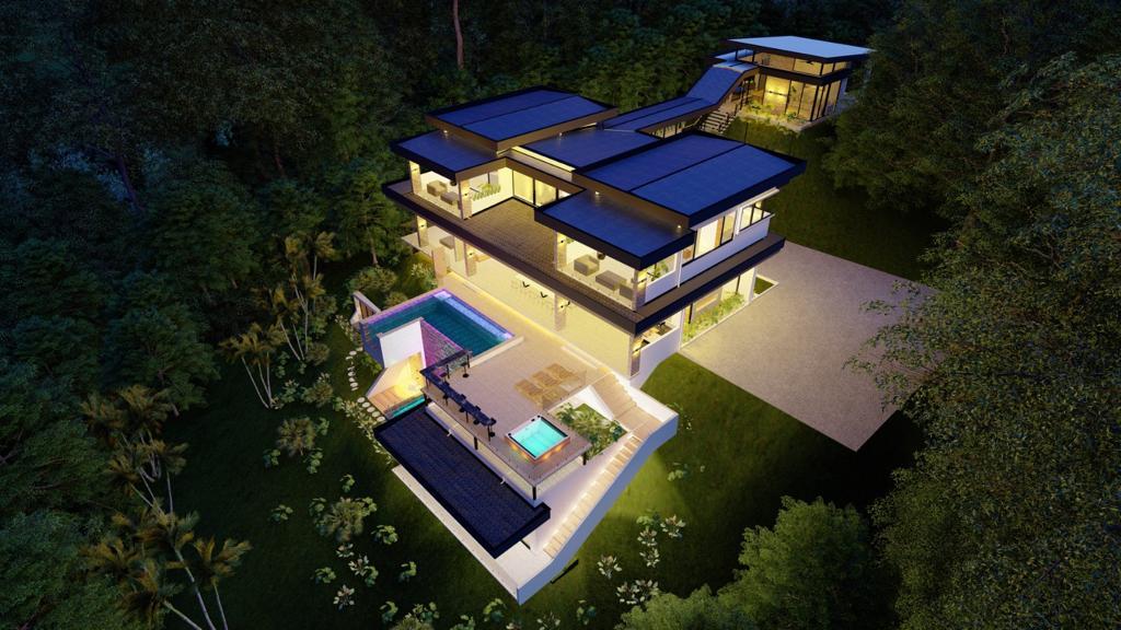 Architectural Oceanview Estate, Dominical, Puntarenas