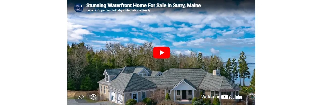 Stunning Waterfront Home For Sale in Surry, Maine