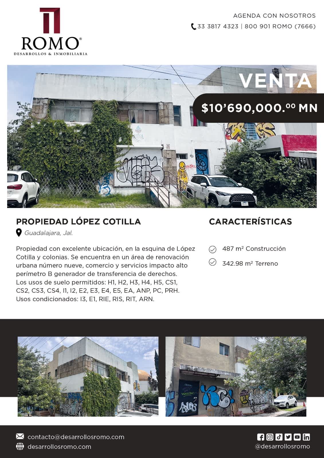 Propiedad en Venta en Col. Americana $10'960,000.00 MN